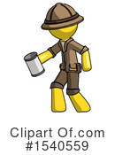 Yellow  Design Mascot Clipart #1540559 by Leo Blanchette