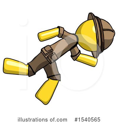 Royalty-Free (RF) Yellow  Design Mascot Clipart Illustration by Leo Blanchette - Stock Sample #1540565