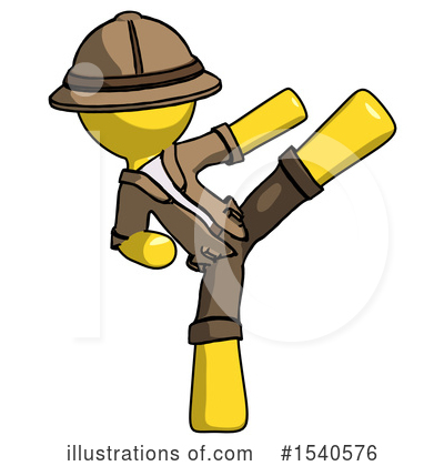 Royalty-Free (RF) Yellow  Design Mascot Clipart Illustration by Leo Blanchette - Stock Sample #1540576
