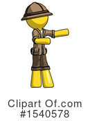 Yellow  Design Mascot Clipart #1540578 by Leo Blanchette