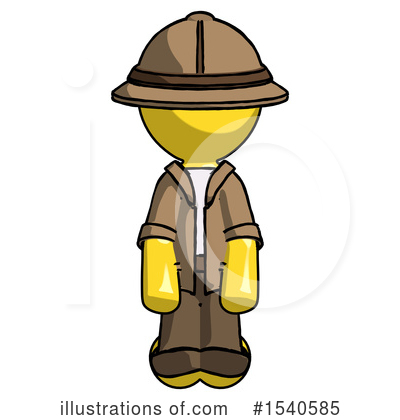 Royalty-Free (RF) Yellow  Design Mascot Clipart Illustration by Leo Blanchette - Stock Sample #1540585