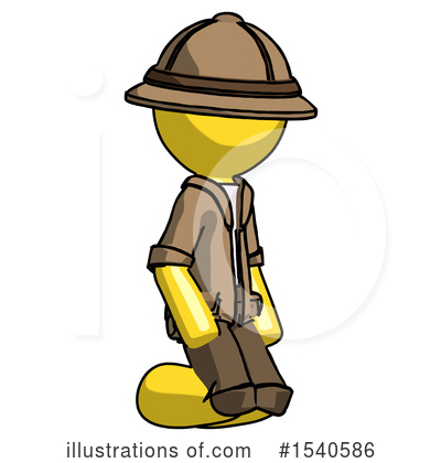 Royalty-Free (RF) Yellow  Design Mascot Clipart Illustration by Leo Blanchette - Stock Sample #1540586