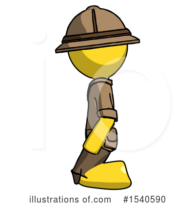 Royalty-Free (RF) Yellow  Design Mascot Clipart Illustration by Leo Blanchette - Stock Sample #1540590