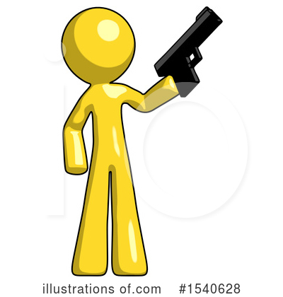 Royalty-Free (RF) Yellow  Design Mascot Clipart Illustration by Leo Blanchette - Stock Sample #1540628
