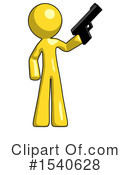 Yellow  Design Mascot Clipart #1540628 by Leo Blanchette