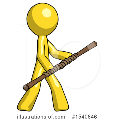 Royalty-Free (RF) Yellow  Design Mascot Clipart Illustration by Leo Blanchette - Stock Sample #1540646