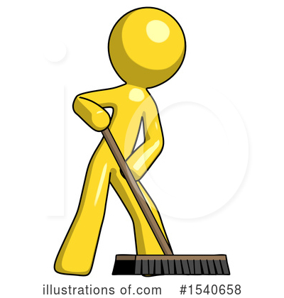Royalty-Free (RF) Yellow  Design Mascot Clipart Illustration by Leo Blanchette - Stock Sample #1540658