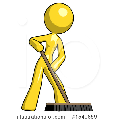 Royalty-Free (RF) Yellow  Design Mascot Clipart Illustration by Leo Blanchette - Stock Sample #1540659