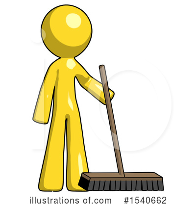 Royalty-Free (RF) Yellow  Design Mascot Clipart Illustration by Leo Blanchette - Stock Sample #1540662