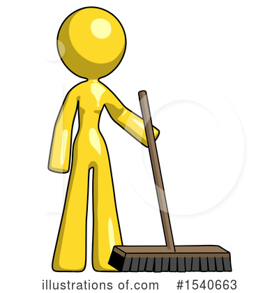 Royalty-Free (RF) Yellow  Design Mascot Clipart Illustration by Leo Blanchette - Stock Sample #1540663
