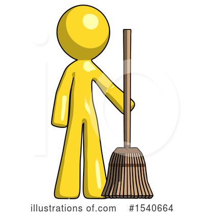 Royalty-Free (RF) Yellow  Design Mascot Clipart Illustration by Leo Blanchette - Stock Sample #1540664