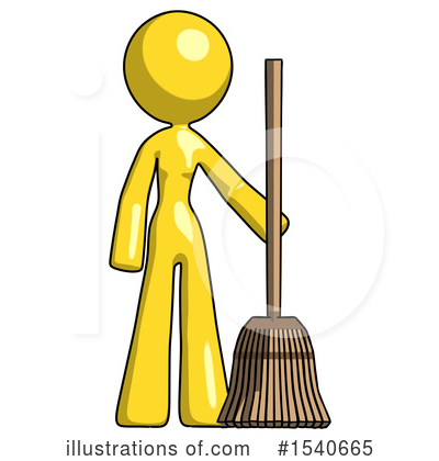Royalty-Free (RF) Yellow  Design Mascot Clipart Illustration by Leo Blanchette - Stock Sample #1540665
