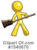 Yellow  Design Mascot Clipart #1540670 by Leo Blanchette