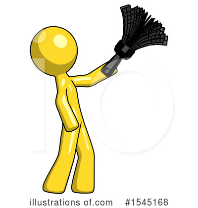 Royalty-Free (RF) Yellow Design Mascot Clipart Illustration by Leo Blanchette - Stock Sample #1545168