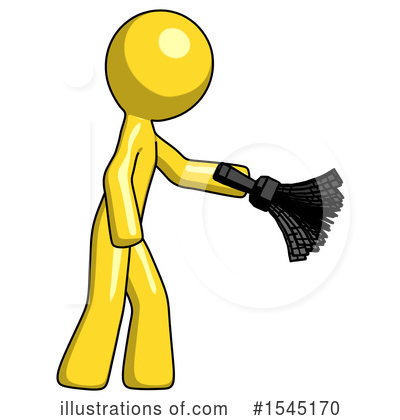 Royalty-Free (RF) Yellow Design Mascot Clipart Illustration by Leo Blanchette - Stock Sample #1545170