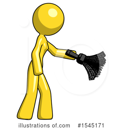 Royalty-Free (RF) Yellow Design Mascot Clipart Illustration by Leo Blanchette - Stock Sample #1545171