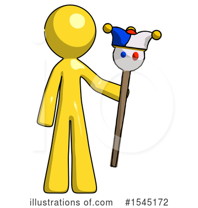 Royalty-Free (RF) Yellow Design Mascot Clipart Illustration by Leo Blanchette - Stock Sample #1545172