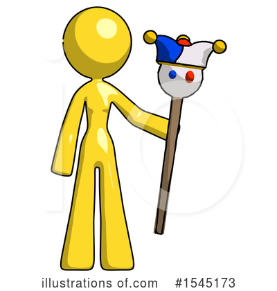 Royalty-Free (RF) Yellow Design Mascot Clipart Illustration by Leo Blanchette - Stock Sample #1545173
