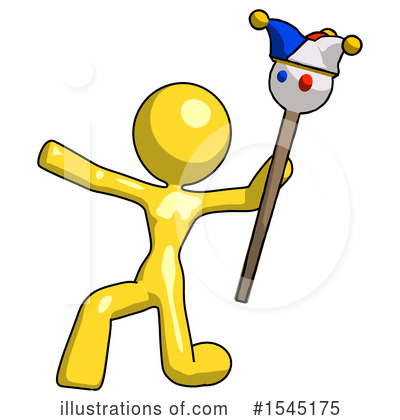 Royalty-Free (RF) Yellow Design Mascot Clipart Illustration by Leo Blanchette - Stock Sample #1545175