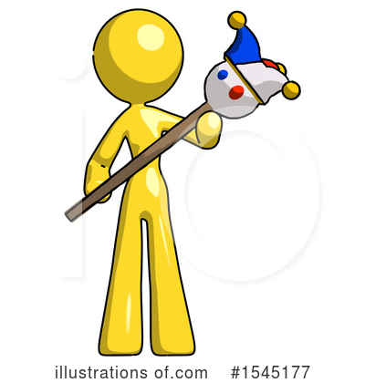 Royalty-Free (RF) Yellow Design Mascot Clipart Illustration by Leo Blanchette - Stock Sample #1545177
