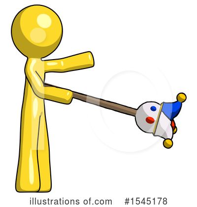 Royalty-Free (RF) Yellow Design Mascot Clipart Illustration by Leo Blanchette - Stock Sample #1545178