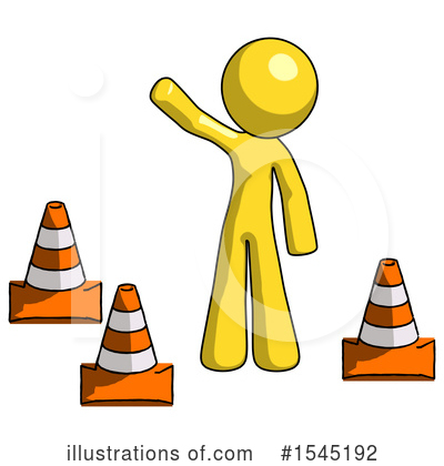 Royalty-Free (RF) Yellow Design Mascot Clipart Illustration by Leo Blanchette - Stock Sample #1545192