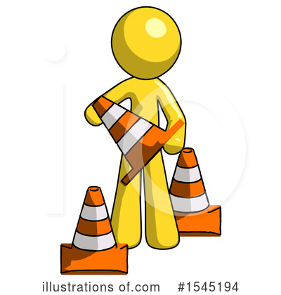 Royalty-Free (RF) Yellow Design Mascot Clipart Illustration by Leo Blanchette - Stock Sample #1545194