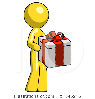 Royalty-Free (RF) Yellow Design Mascot Clipart Illustration by Leo Blanchette - Stock Sample #1545216