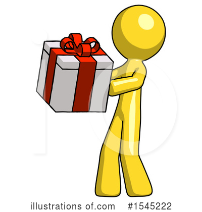 Royalty-Free (RF) Yellow Design Mascot Clipart Illustration by Leo Blanchette - Stock Sample #1545222