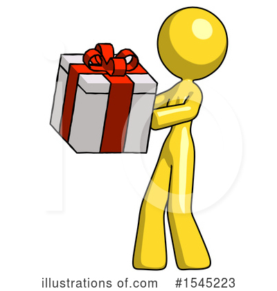 Royalty-Free (RF) Yellow Design Mascot Clipart Illustration by Leo Blanchette - Stock Sample #1545223