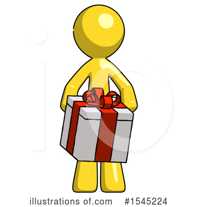 Royalty-Free (RF) Yellow Design Mascot Clipart Illustration by Leo Blanchette - Stock Sample #1545224