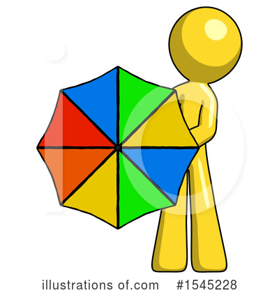Royalty-Free (RF) Yellow Design Mascot Clipart Illustration by Leo Blanchette - Stock Sample #1545228