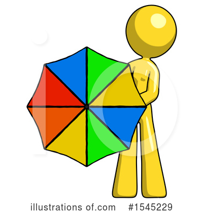 Royalty-Free (RF) Yellow Design Mascot Clipart Illustration by Leo Blanchette - Stock Sample #1545229