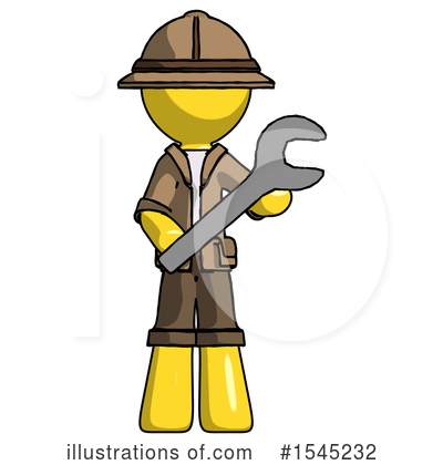 Royalty-Free (RF) Yellow Design Mascot Clipart Illustration by Leo Blanchette - Stock Sample #1545232