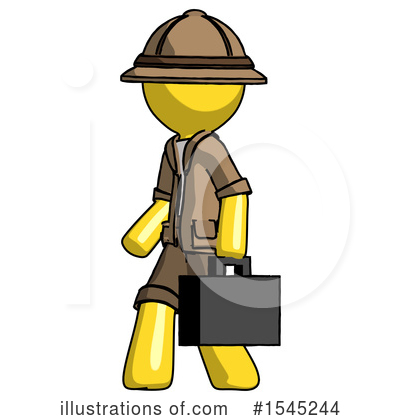 Royalty-Free (RF) Yellow Design Mascot Clipart Illustration by Leo Blanchette - Stock Sample #1545244