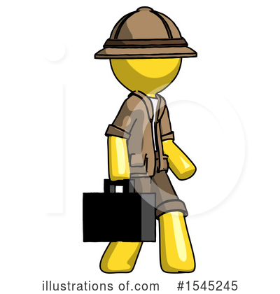 Royalty-Free (RF) Yellow Design Mascot Clipart Illustration by Leo Blanchette - Stock Sample #1545245