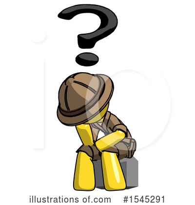 Royalty-Free (RF) Yellow Design Mascot Clipart Illustration by Leo Blanchette - Stock Sample #1545291