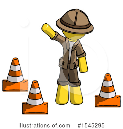 Royalty-Free (RF) Yellow Design Mascot Clipart Illustration by Leo Blanchette - Stock Sample #1545295