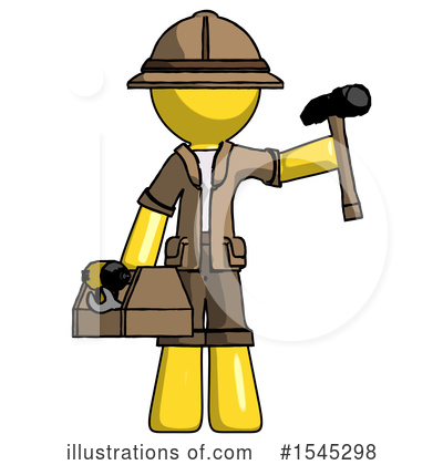 Royalty-Free (RF) Yellow Design Mascot Clipart Illustration by Leo Blanchette - Stock Sample #1545298