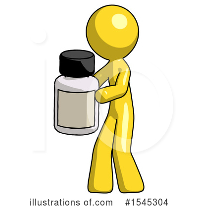 Royalty-Free (RF) Yellow Design Mascot Clipart Illustration by Leo Blanchette - Stock Sample #1545304