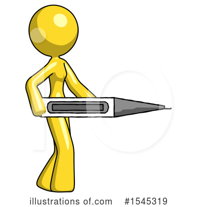 Royalty-Free (RF) Yellow Design Mascot Clipart Illustration by Leo Blanchette - Stock Sample #1545319