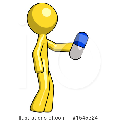 Royalty-Free (RF) Yellow Design Mascot Clipart Illustration by Leo Blanchette - Stock Sample #1545324