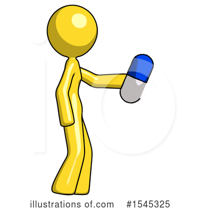 Royalty-Free (RF) Yellow Design Mascot Clipart Illustration by Leo Blanchette - Stock Sample #1545325