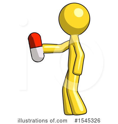 Royalty-Free (RF) Yellow Design Mascot Clipart Illustration by Leo Blanchette - Stock Sample #1545326