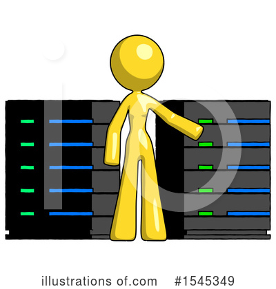 Royalty-Free (RF) Yellow Design Mascot Clipart Illustration by Leo Blanchette - Stock Sample #1545349