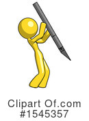 Yellow Design Mascot Clipart #1545357 by Leo Blanchette