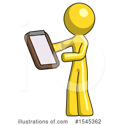 Royalty-Free (RF) Yellow Design Mascot Clipart Illustration by Leo Blanchette - Stock Sample #1545362