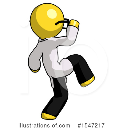 Royalty-Free (RF) Yellow  Design Mascot Clipart Illustration by Leo Blanchette - Stock Sample #1547217