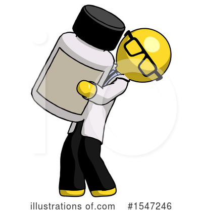 Royalty-Free (RF) Yellow  Design Mascot Clipart Illustration by Leo Blanchette - Stock Sample #1547246