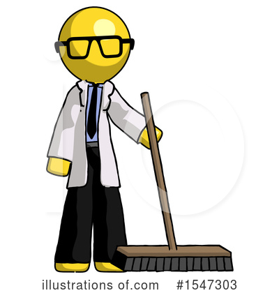 Royalty-Free (RF) Yellow  Design Mascot Clipart Illustration by Leo Blanchette - Stock Sample #1547303